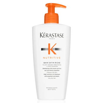 Kérastase Nutritive Bain Satin Riche wzbogacona kąpiel odżywcza do włosów grubych 500ml