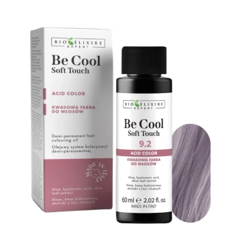 BIOELIXIRE Kwasowa farba do włosów Be Cool SOFT TOUCH - 9.2 Bardzo jasny irysowy blond / Very Light Iris Blonde - 60ml