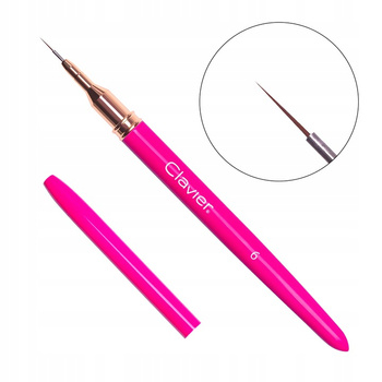 CLAVIER Pędzelek do zdobień Magenta 01 6mm