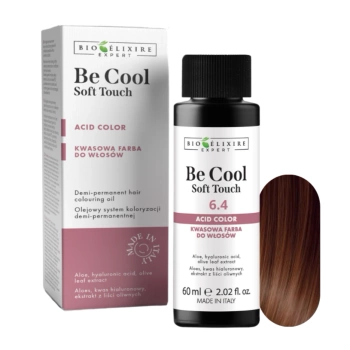 BIOELIXIRE Kwasowa farba do włosów Be Cool SOFT TOUCH - 6.4 Ciemny miedziany blond / Dark Copper Blonde - 60ml