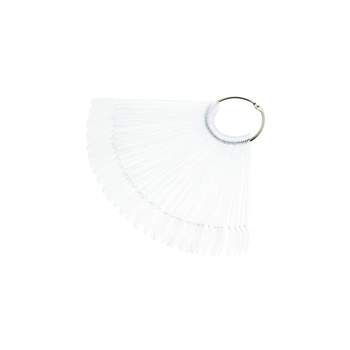 Wzornik wachlarz na kole 50 tipsów - przeźroczysty MIGDAŁ