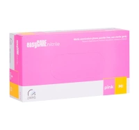 Zarys Easy Care rękawiczki nitrylowe różowe M 100 szt