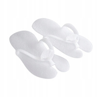 Klapki japonki z pianki białe – 10 par