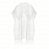 Peleryny fryzjerskie jednorazowe włókninowe do strzyżenia długie BIAŁE SOFT – 25 szt.