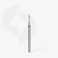 STALEKS Frez diamentowy płomień mini czerwony EXPERT średnica 1 mm / część pracująca 3 mm