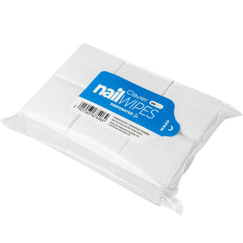 Clavier Nail Wipes Waciki bezpyłowe perforowane białe - 600 sztuk