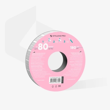 STALEKS Wymienna taśma ścierna biała samoprzylepna EXPERT 180 grit do plastikowego pudełka